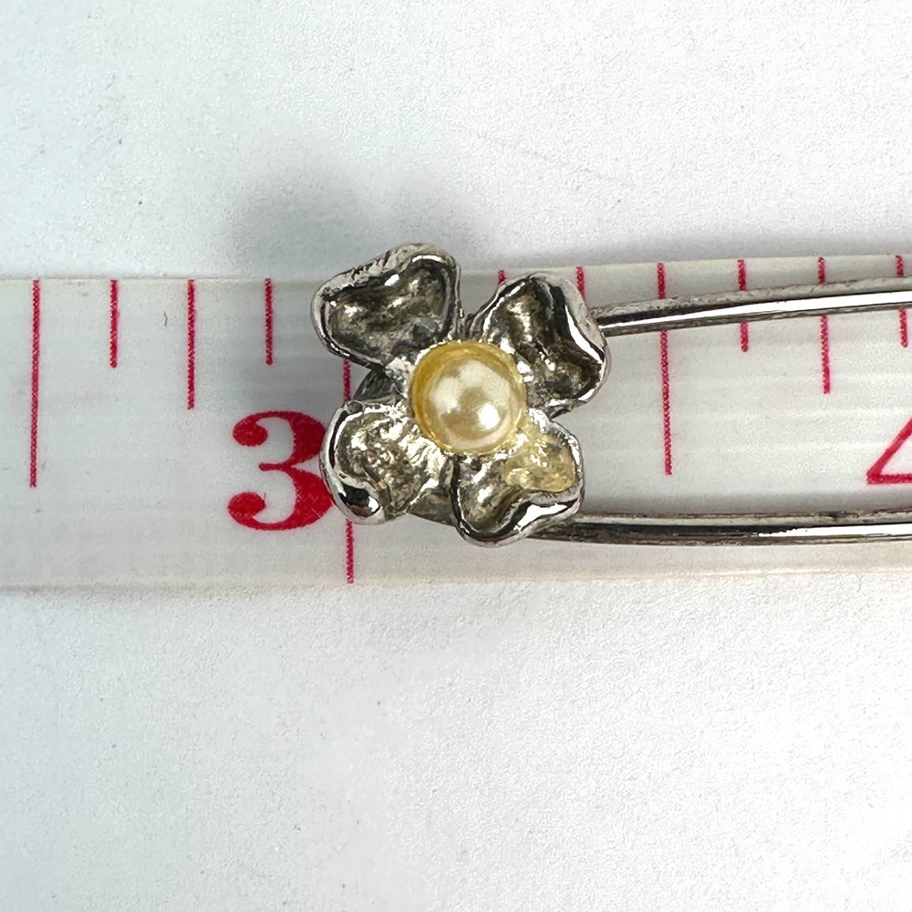 Vintage Style Butterfly Heart Flower Safety Pin‎ Brooch Women OS Silver Tone Pin - Picture 5 of 8